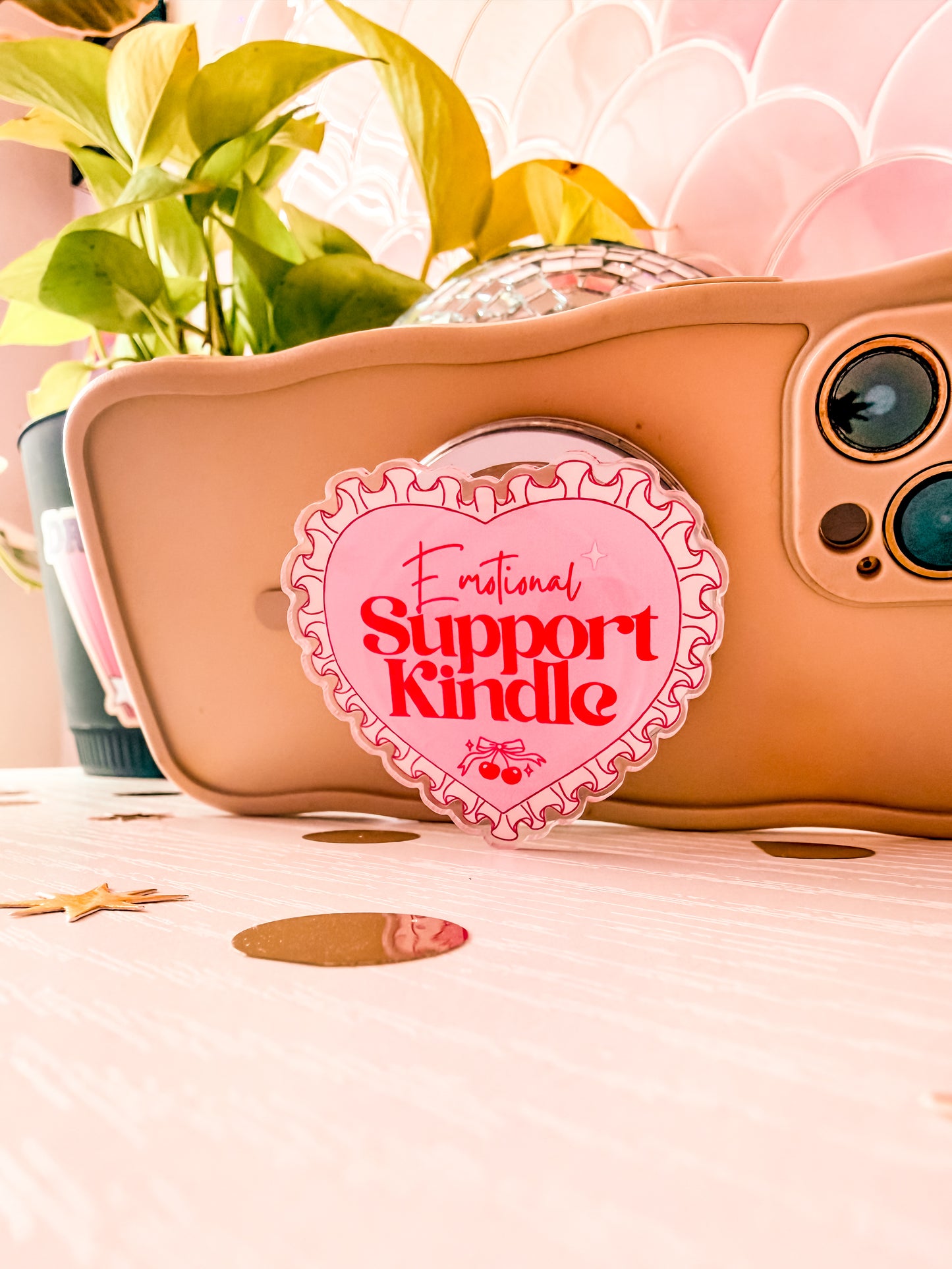 Emotional Support Kindle • Magnetic Holder