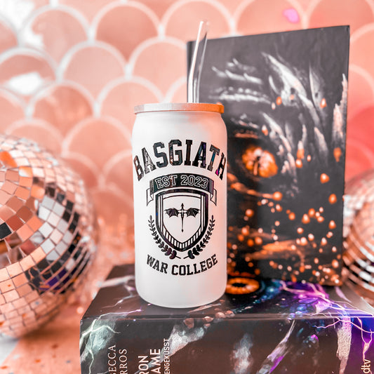 Basgiath War College • 16oz Frosted Glass Tumbler