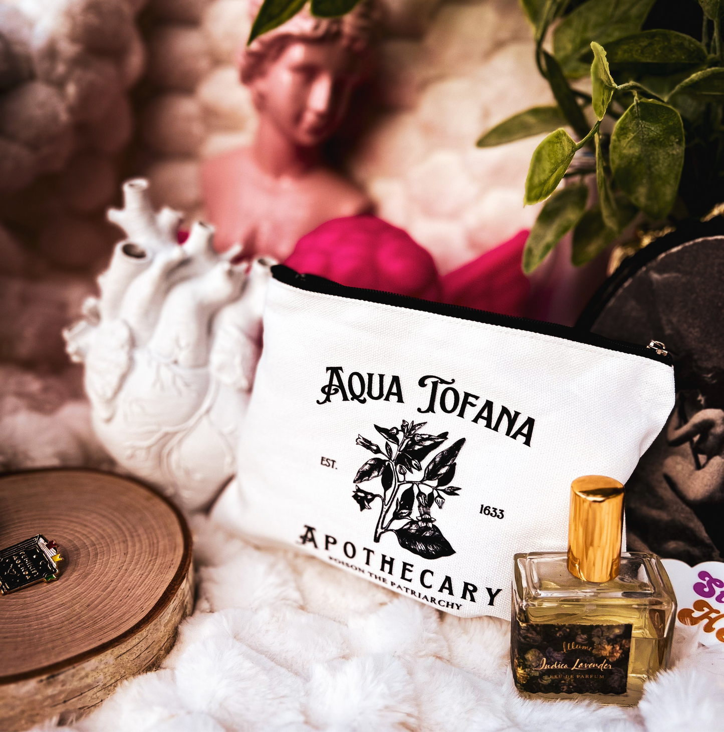 Aquatofana Apothecary Travel Makeup Bag
