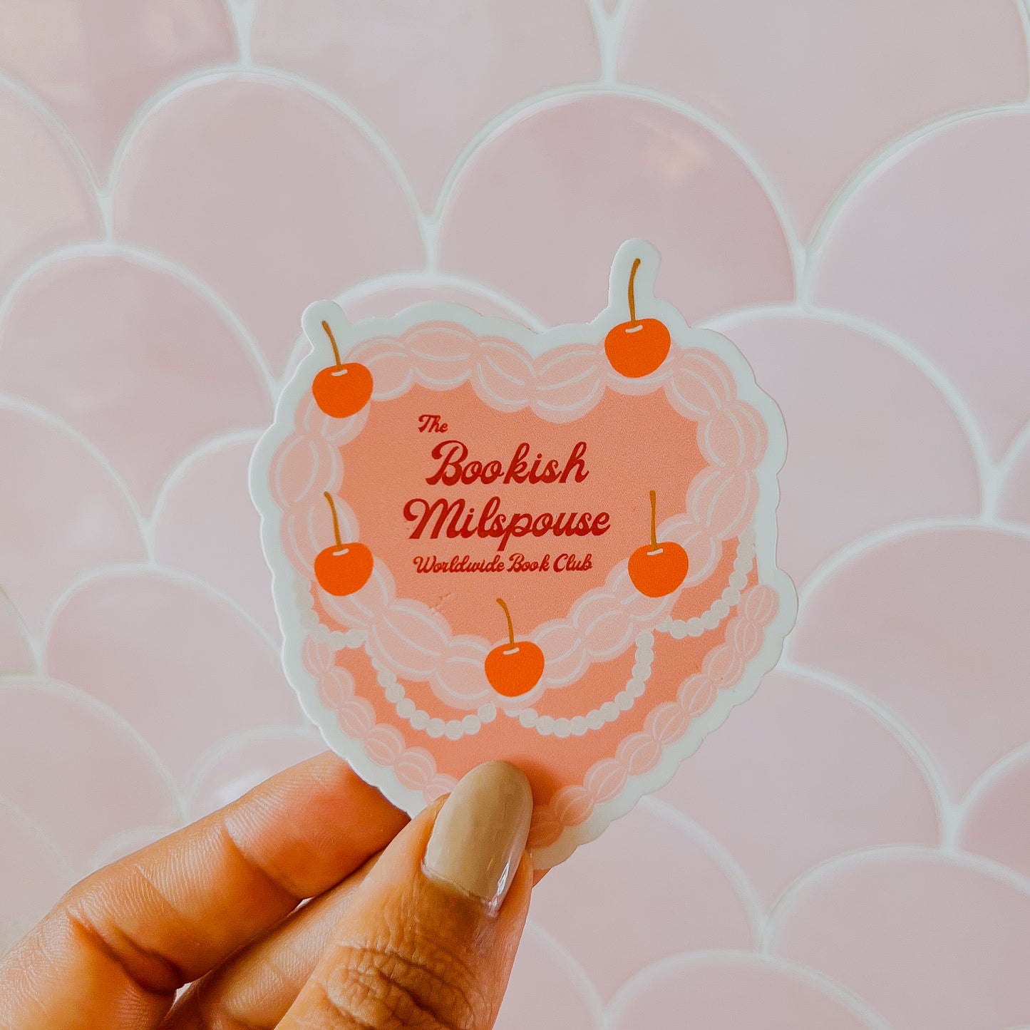 Coquette Style The Bookish Milspouse • 3” Vinyl Sticker