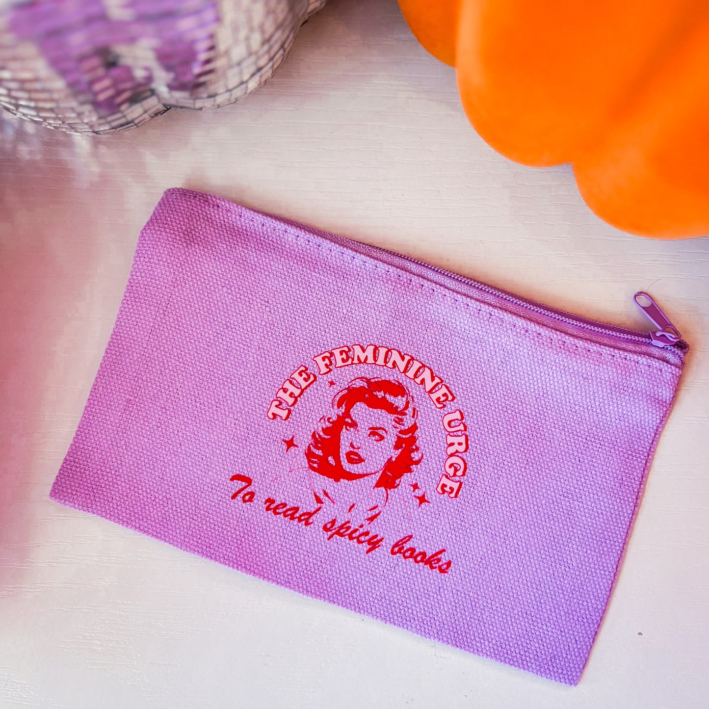 The Feminist Urge To Read Spicy Books - Zippered Pouch