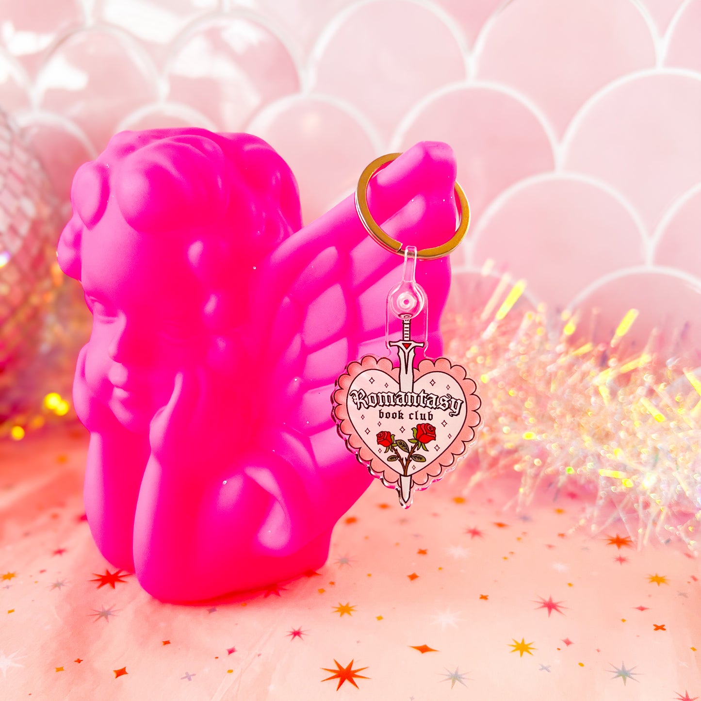 Romantasy Book Club - Acrylic 2” Keychain