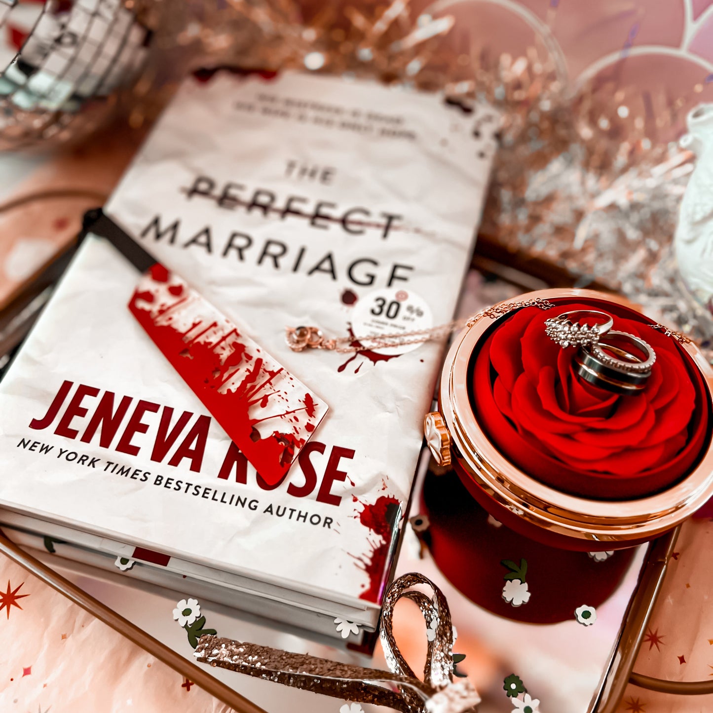 Bloody Knife Horror/Thriller Girlie Acrylic Bookmark