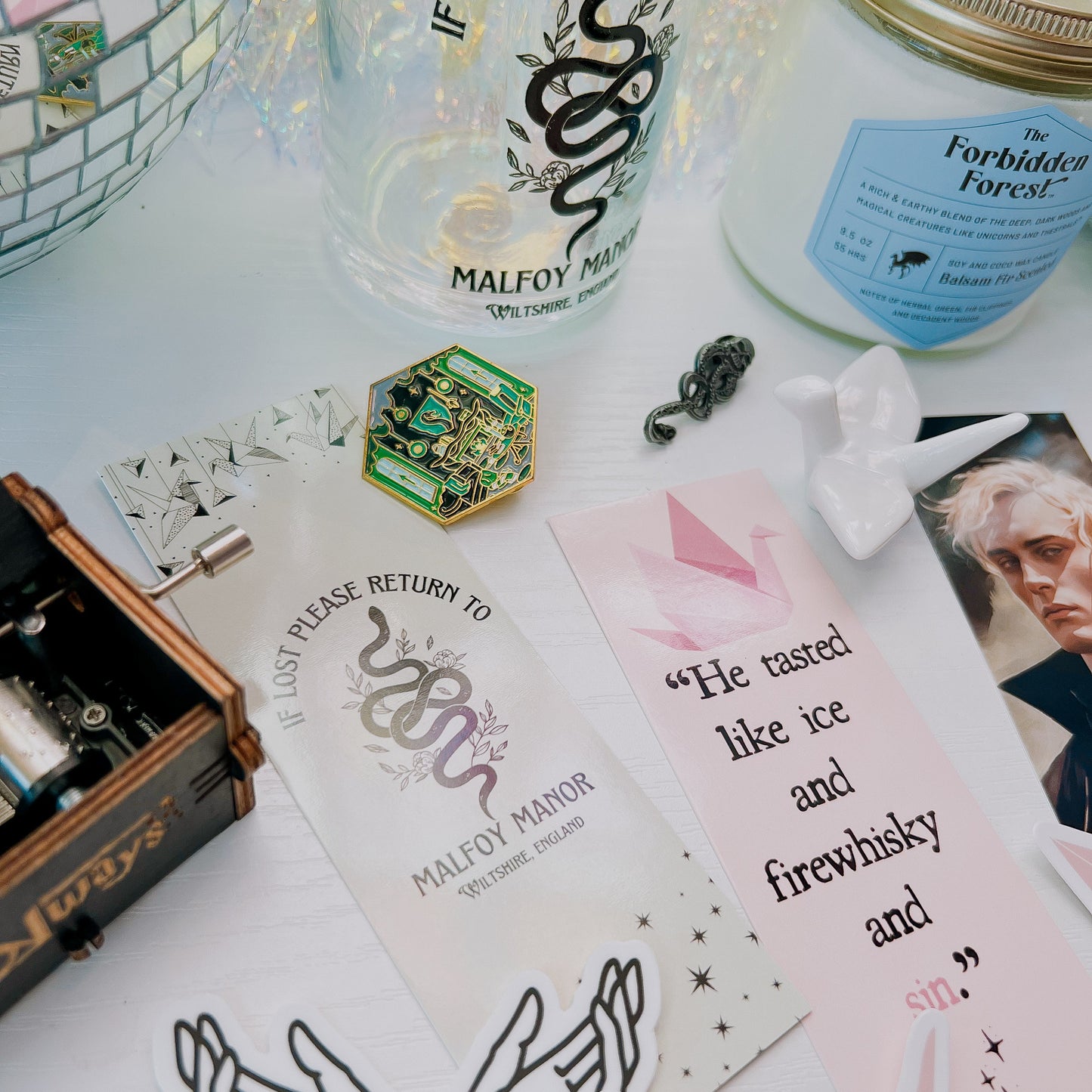 If Lost Please Return To Malfoy Manor Manacled Inspired Cardstock Bookmark