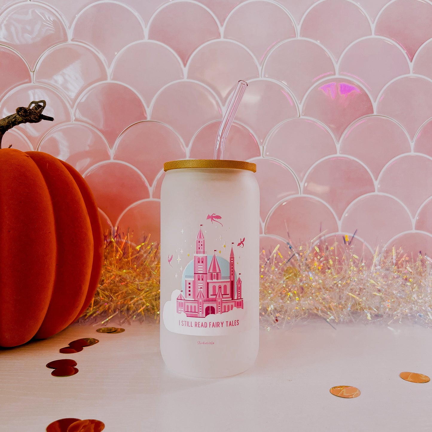 I Still Read Fairy Tales - 16oz Frosted Glass Tumbler