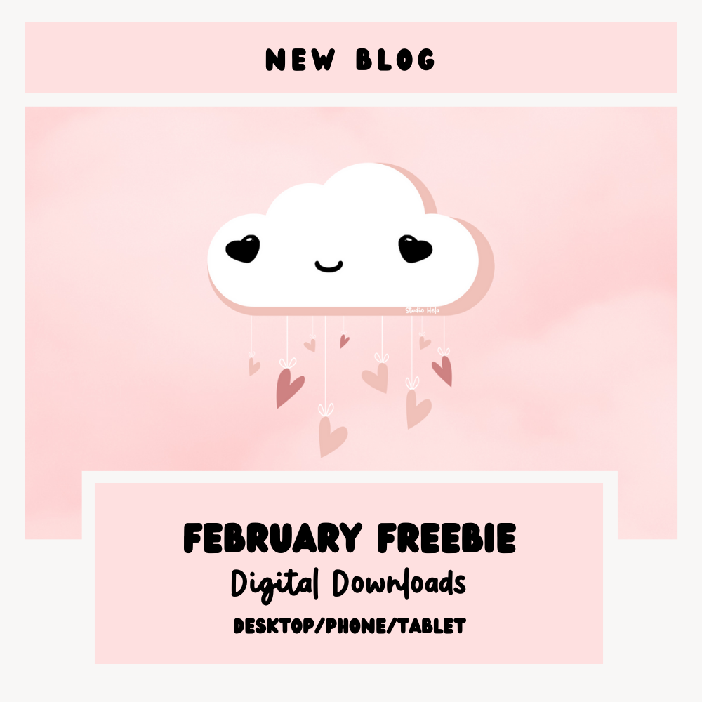 February Freebie - Wallpaper Digital Download