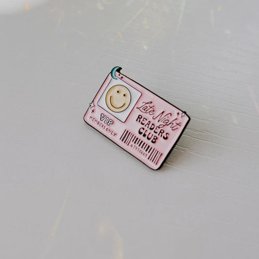 Late Night Reader’s Club Enamel Pin