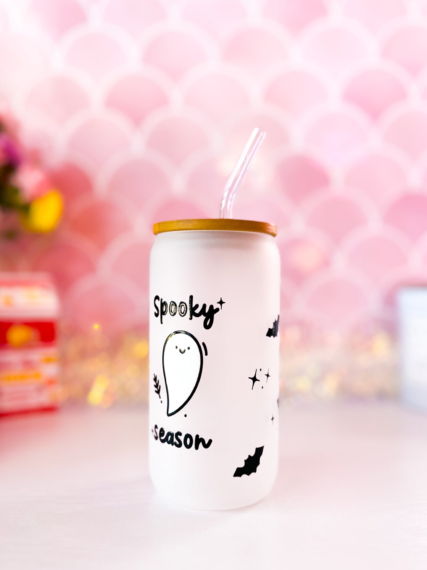 Spooky Season - 16oz Frosted Glass Tumbler (Choose a Design)