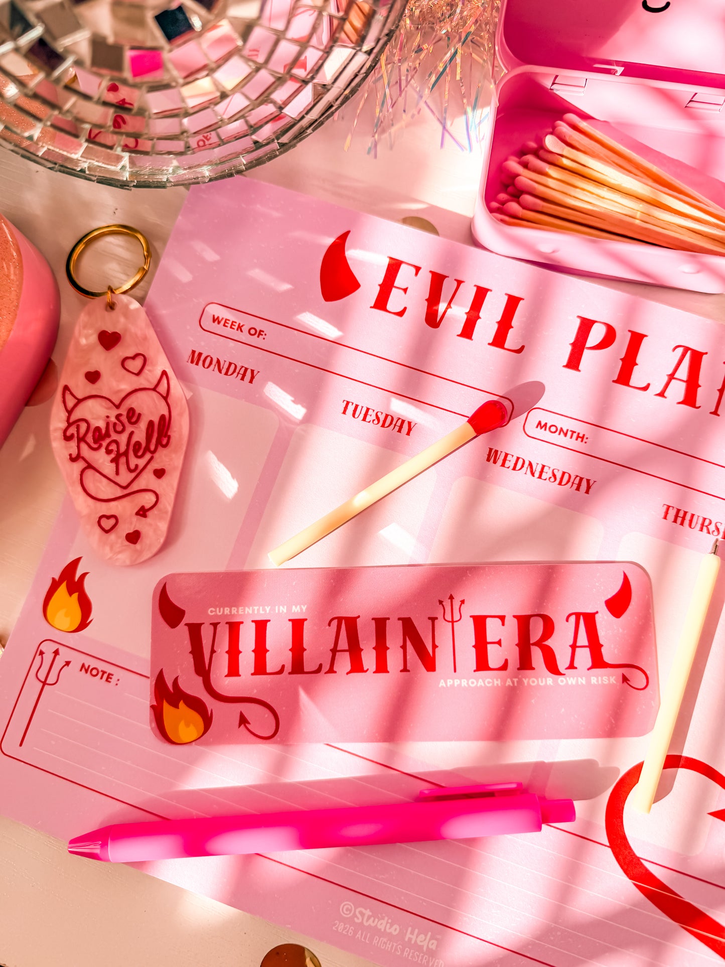 Evil Plans • 11” x 8.5” Weekly Planner Notepad (50 sheets)