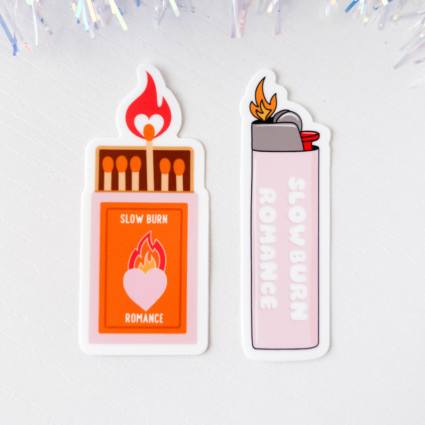 Slow Burn Romance Lighter - Vinyl Sticker 3”