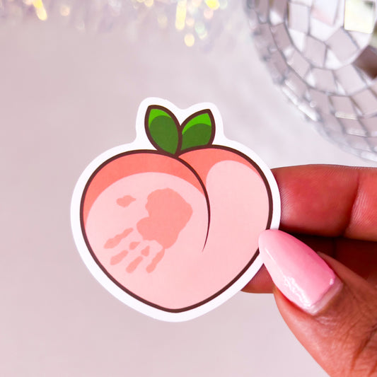 Spank The Peach 2" Vinyl Sticker