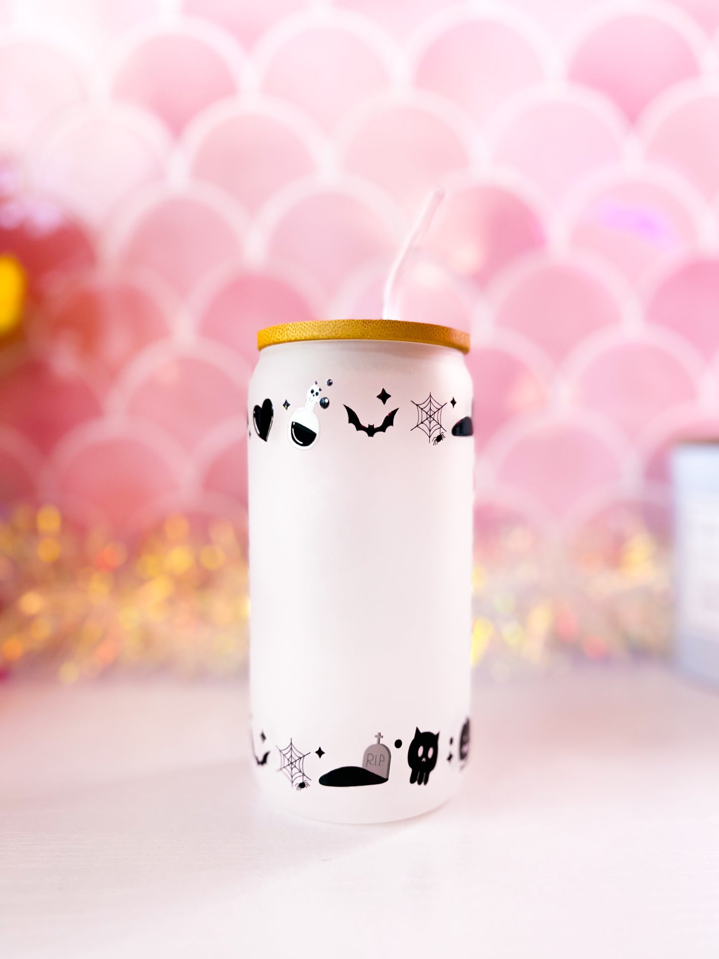 Spooky Season - 16oz Frosted Glass Tumbler (Choose a Design)