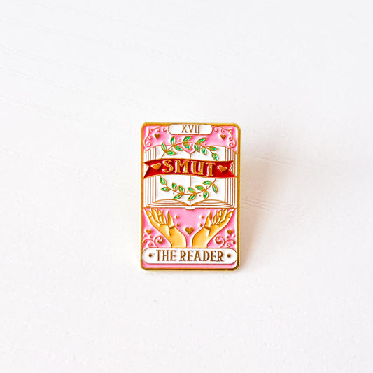 Smut The Reader Tarot Card Enamel Pin