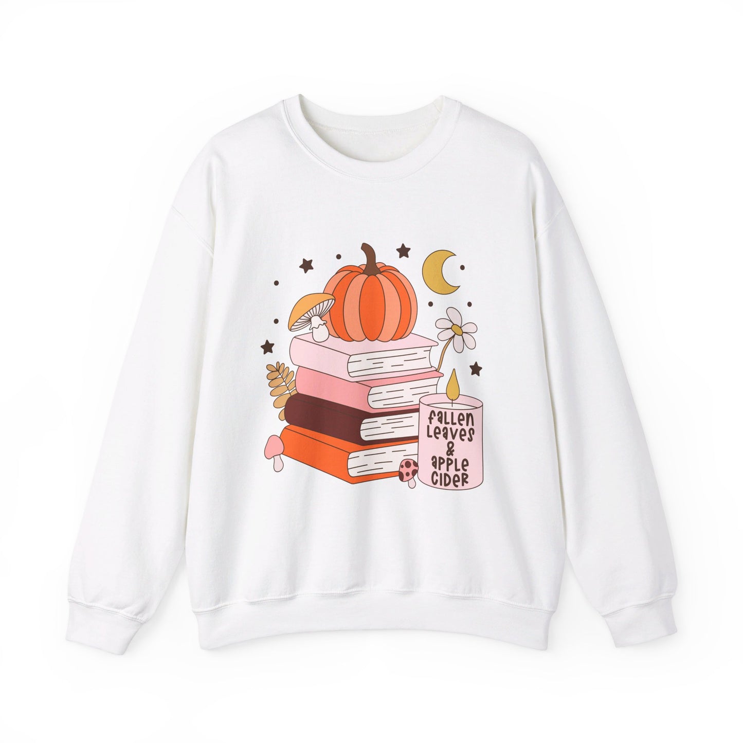 Fallen Leaves & Apple Cider - Gildan Unisex Heavy Blend™ Crewneck Sweatshirt