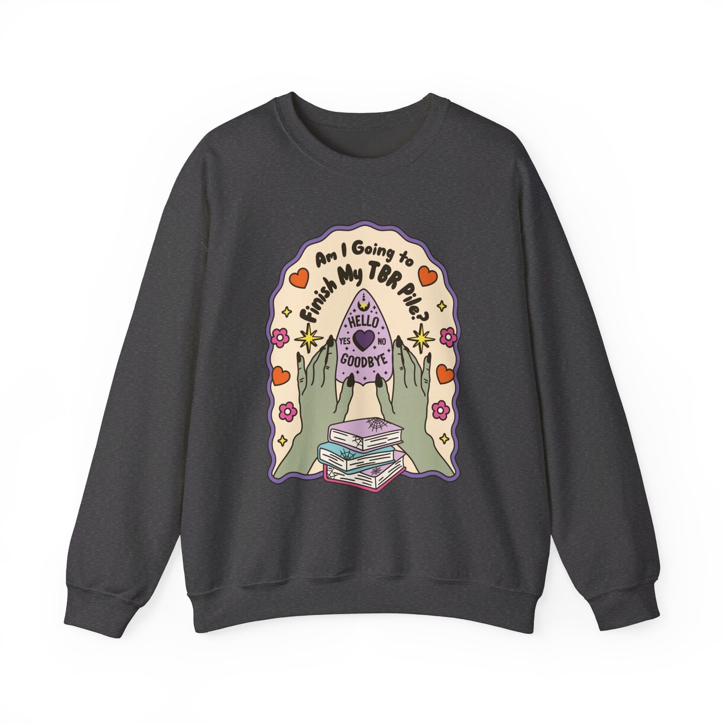 Am I Going To Finish My TBR Pile Ouija - Gildan Unisex Heavy Blend™ Crewneck Sweatshirt