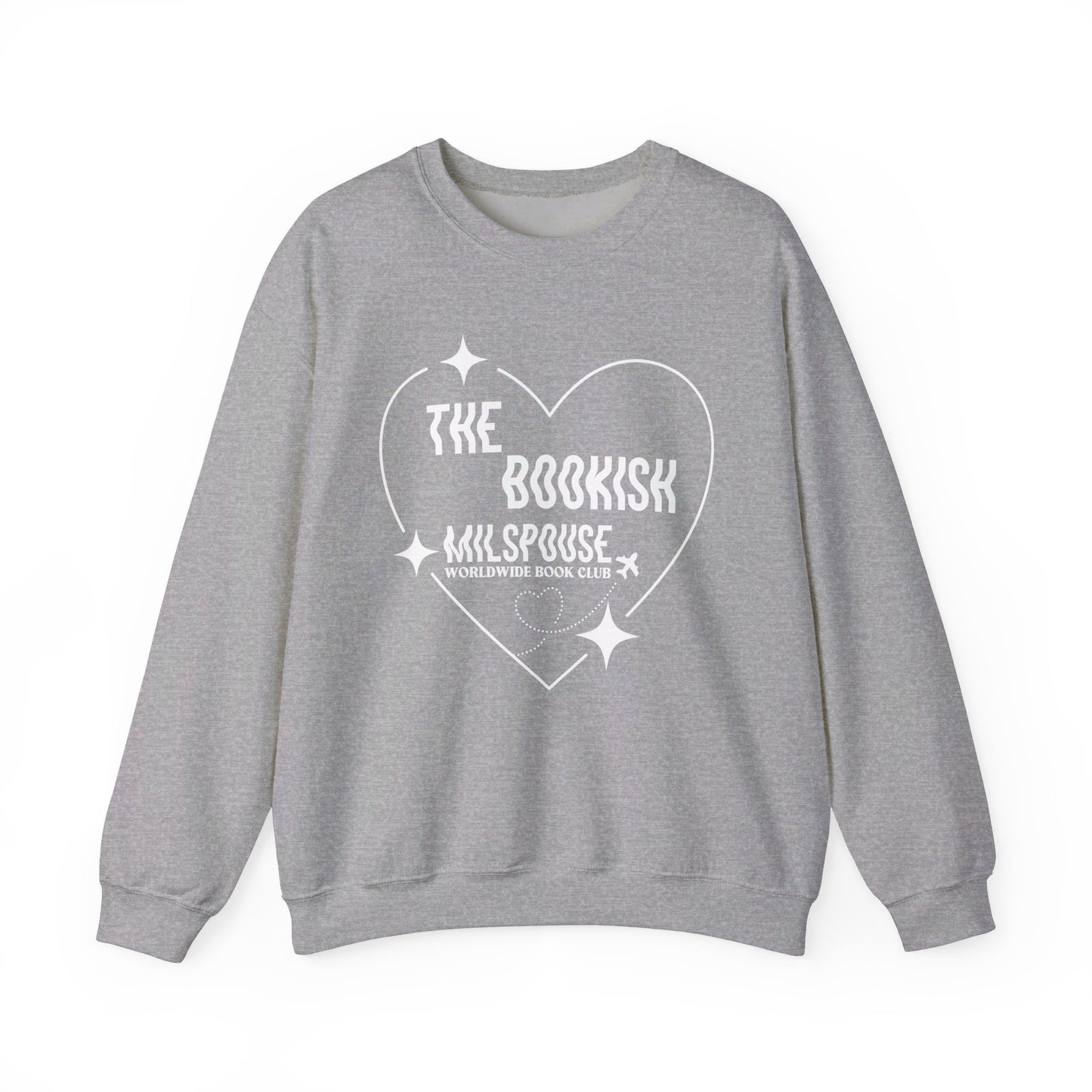 The Bookish Milspouse Worldwide Book Club - Gildan Unisex Heavy Blend™ Crewneck Sweatshirt