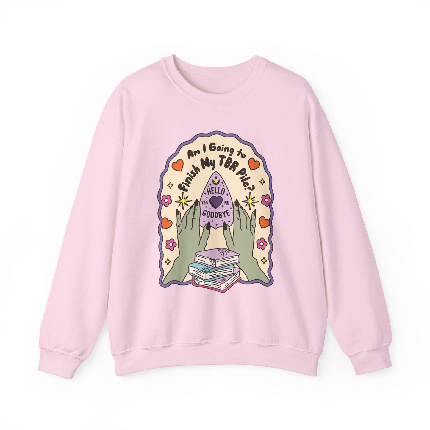 Am I Going To Finish My TBR Pile Ouija - Gildan Unisex Heavy Blend™ Crewneck Sweatshirt