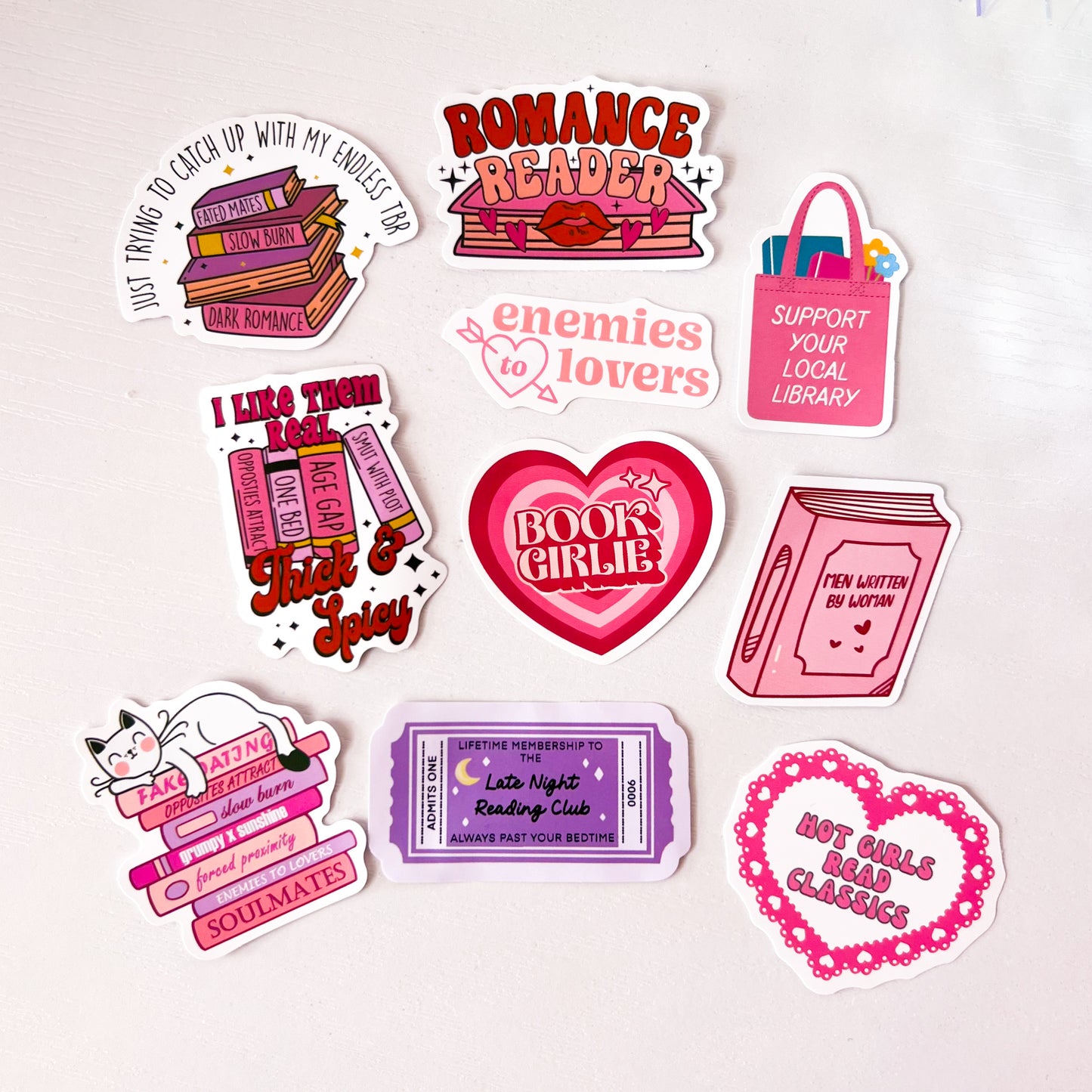 Bookish Sticker Packs (Choose Your Favorite!)