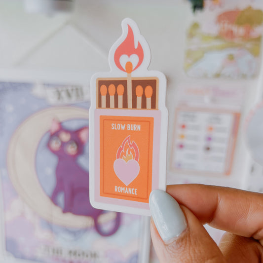 Slow Burn Romance Matches - Vinyl Sticker 3”