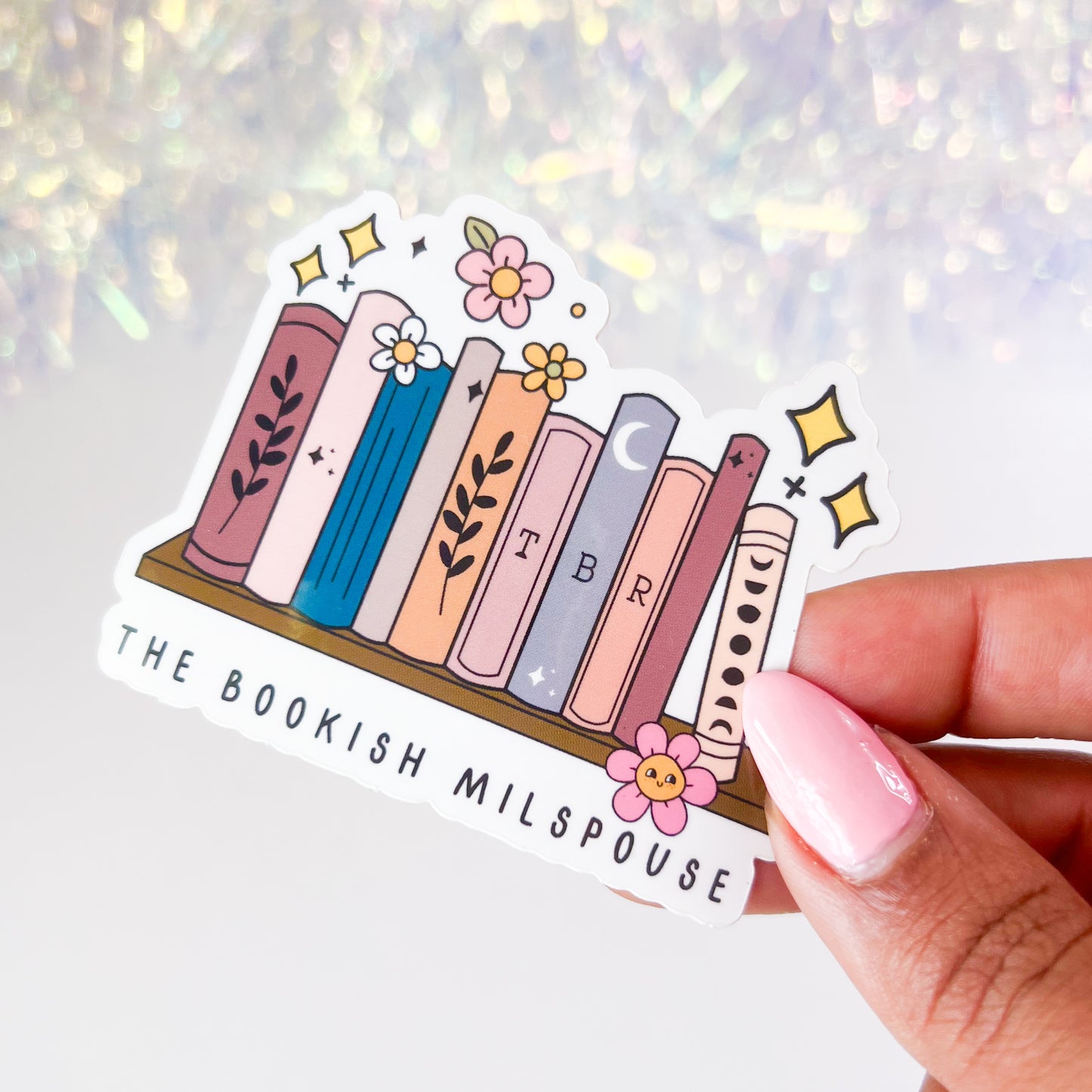 The Bookish Milspouse - 3" Vinyl Sticker