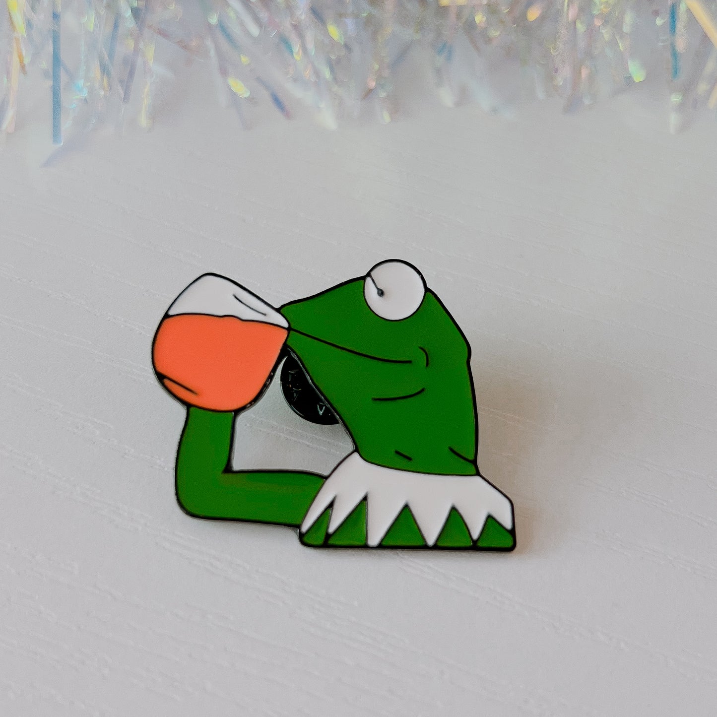 Sips Tea Enamel Pin