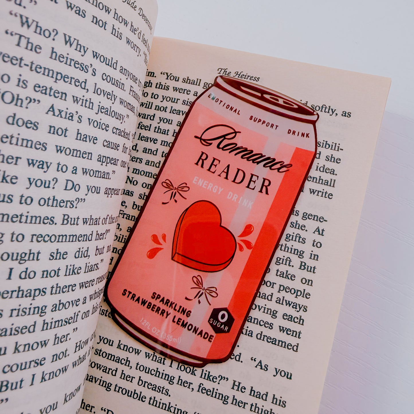 Book with a 'Romance Reader' can design on a page