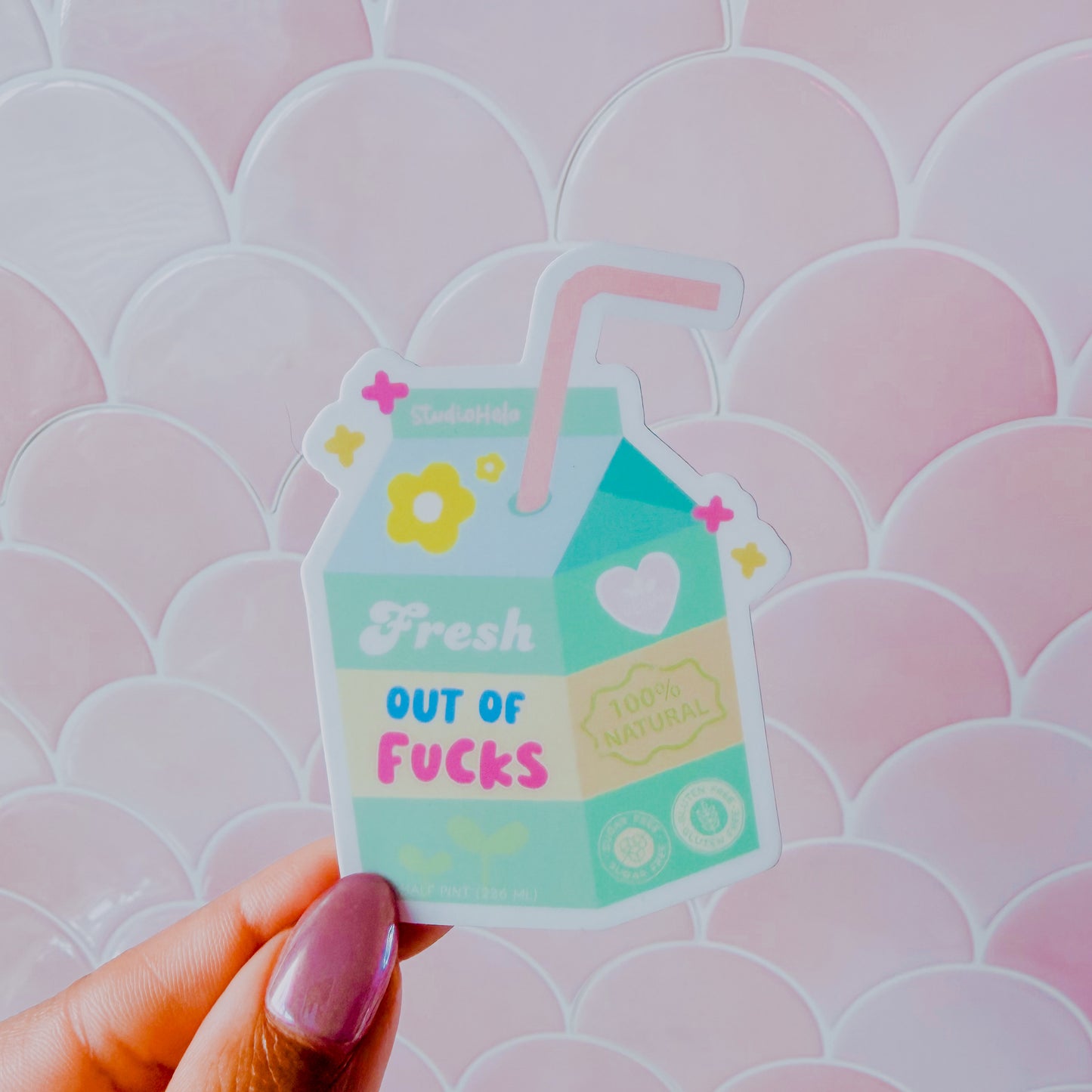 Fresh Out of Fucks Juicebox • 3” Vinyl Sticker