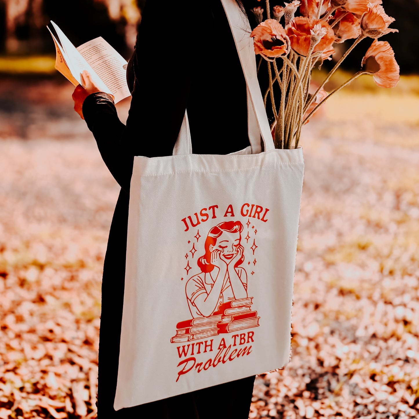 Just A Girl With a TBR Problem Tote Bag