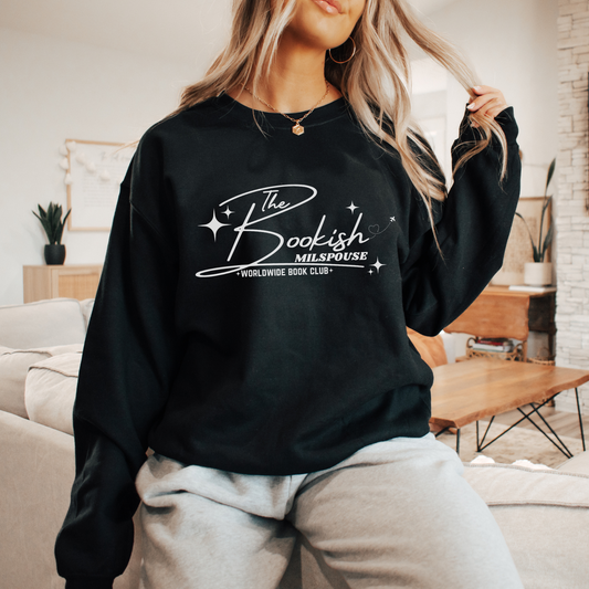 The Bookish Milspouse Worldwide Book Club - Gildan Unisex Heavy Blend™ Crewneck Sweatshirt