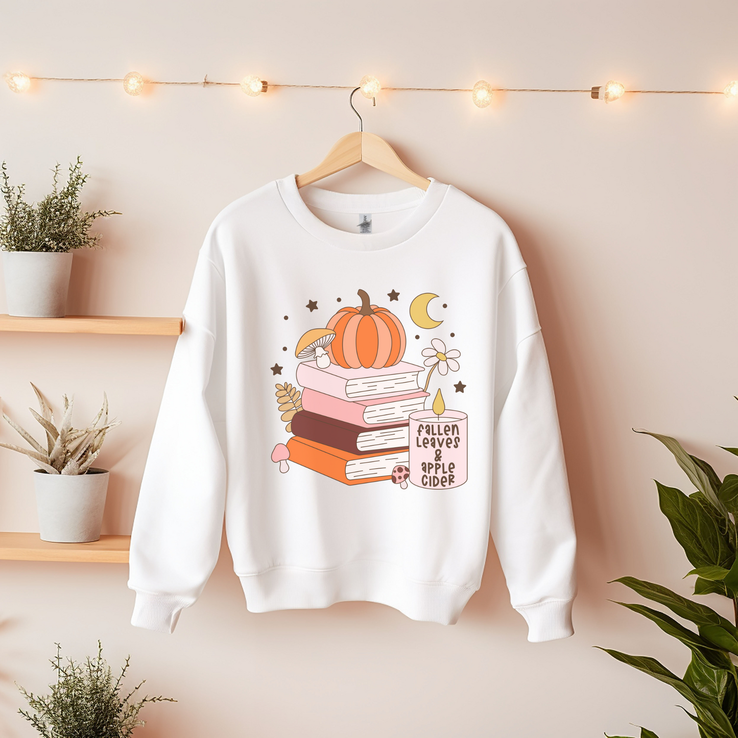 Fallen Leaves & Apple Cider - Gildan Unisex Heavy Blend™ Crewneck Sweatshirt