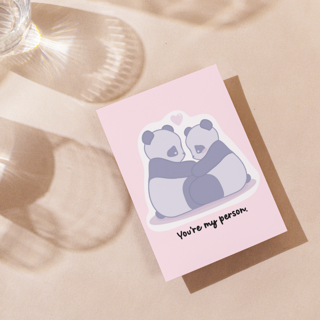 You're My Person 4x6 Valentine's Day Greeting Card