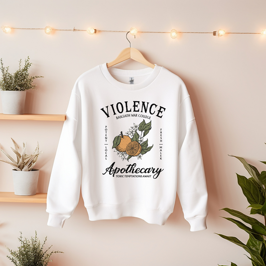 Fourth Wing Inspired Violence Apothecary - Unisex Heavy Blend™ Crewneck Sweatshirt