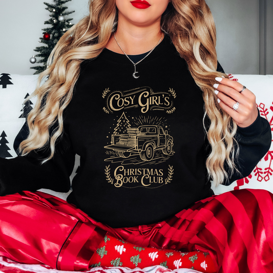 Cosy Girl's Christmas Book Club - Unisex Heavy Blend™ Crewneck Sweatshirt