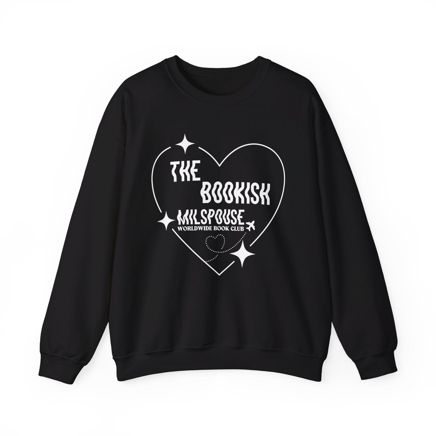 The Bookish Milspouse Worldwide Book Club - Gildan Unisex Heavy Blend™ Crewneck Sweatshirt