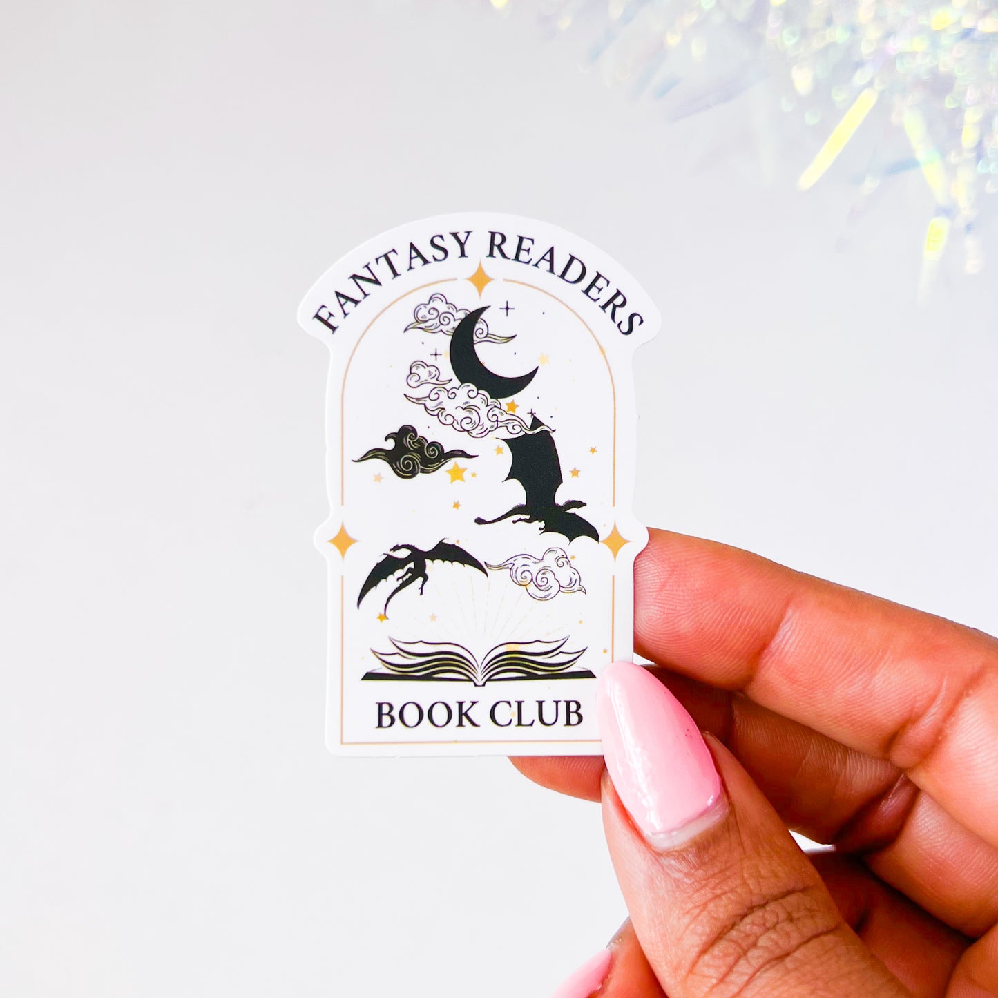 Fantasy Readers Book Club 2.5" Vinyl Sticker