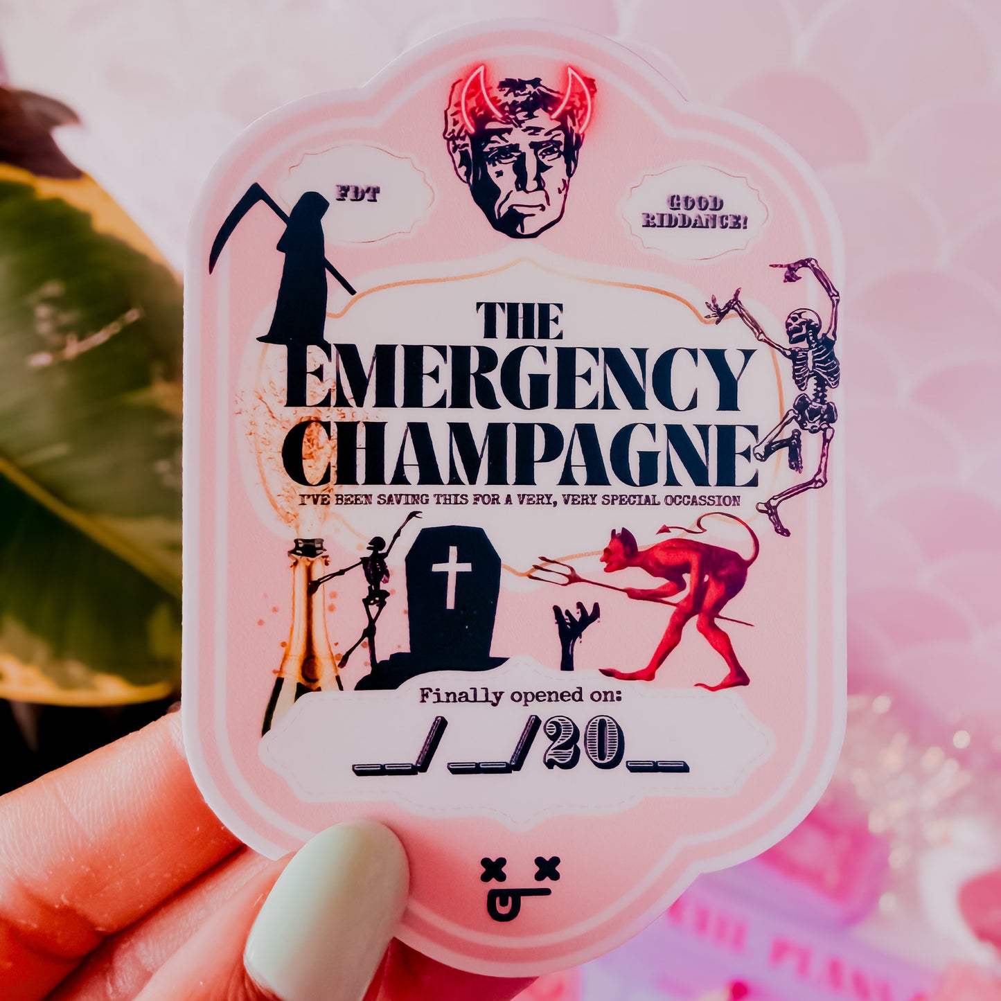 The Emergency Champagne • Limited Edition Novelty Bottle Label