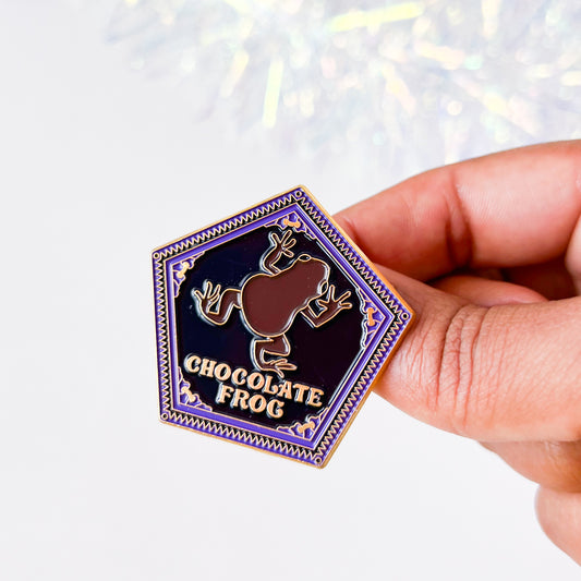 Chocolate Frog - Premium Enamel Pin