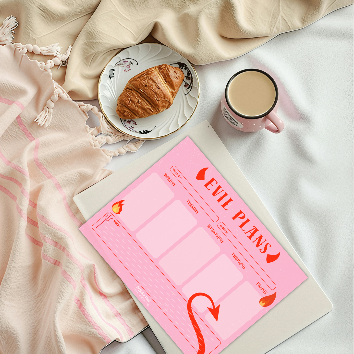 Evil Plans • 11” x 8.5” Weekly Planner Notepad (50 sheets)