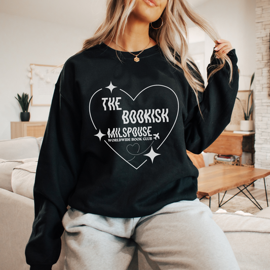 The Bookish Milspouse Worldwide Book Club - Gildan Unisex Heavy Blend™ Crewneck Sweatshirt