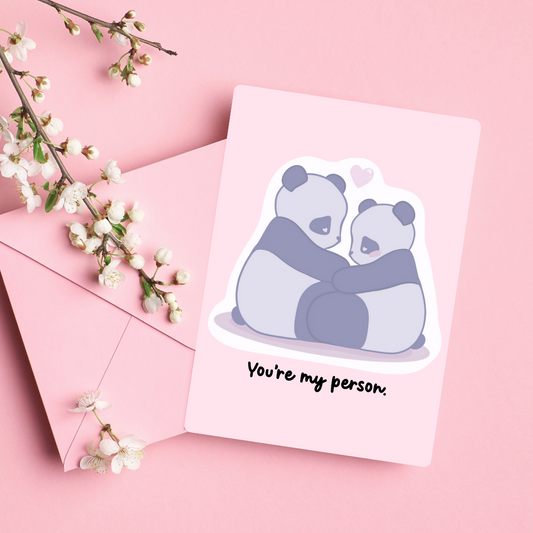 You're My Person 4x6 Valentine's Day Greeting Card