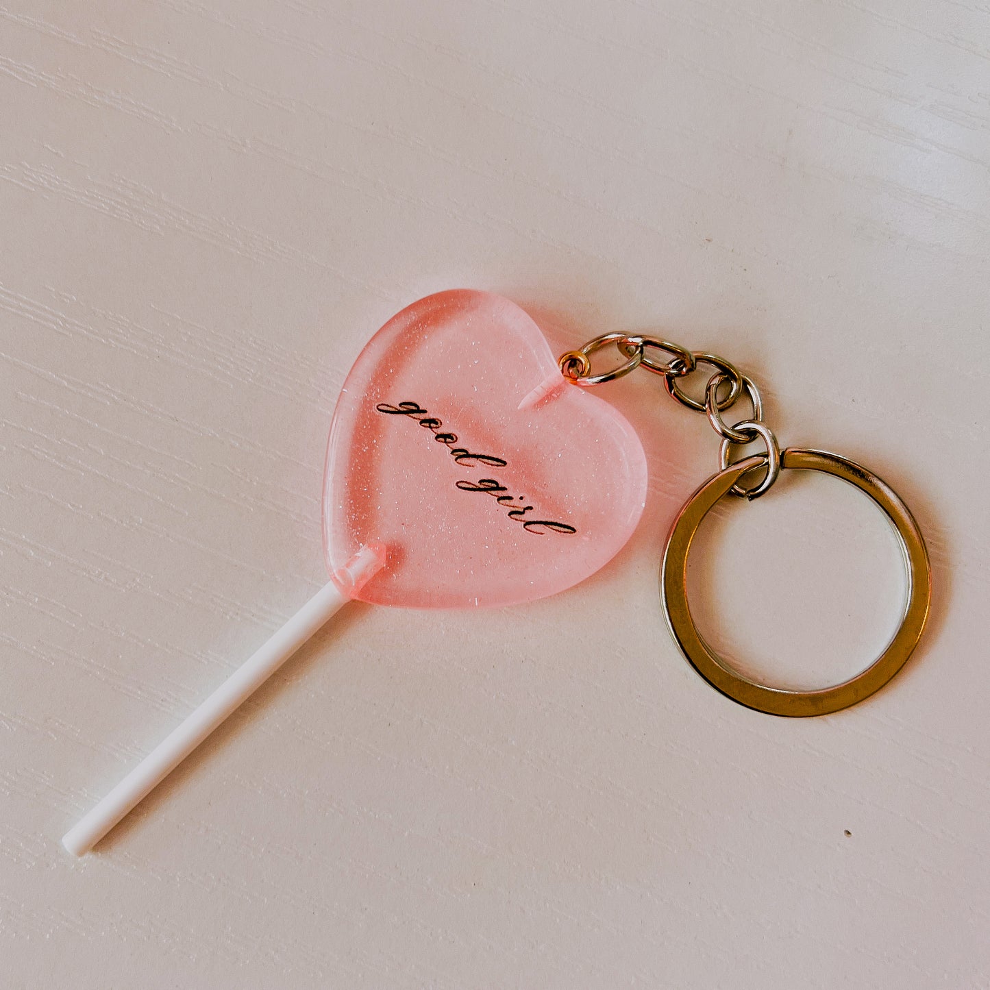 Good Girl Sucker Acrylic Keychain