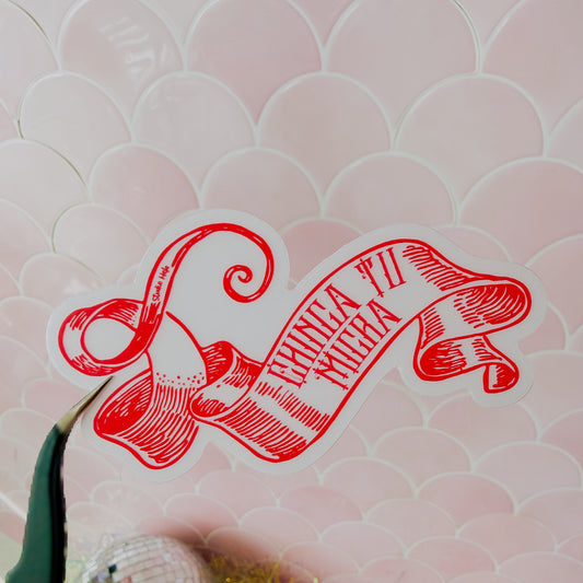 Chinga Tu Migra • 3” Clear Vinyl Sticker