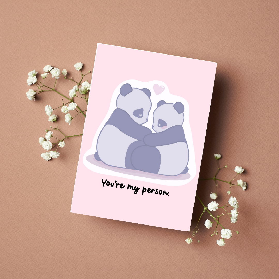 You're My Person 4x6 Valentine's Day Greeting Card