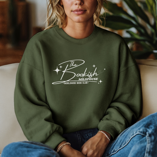 The Bookish Milspouse Worldwide Book Club - Gildan Unisex Heavy Blend™ Crewneck Sweatshirt