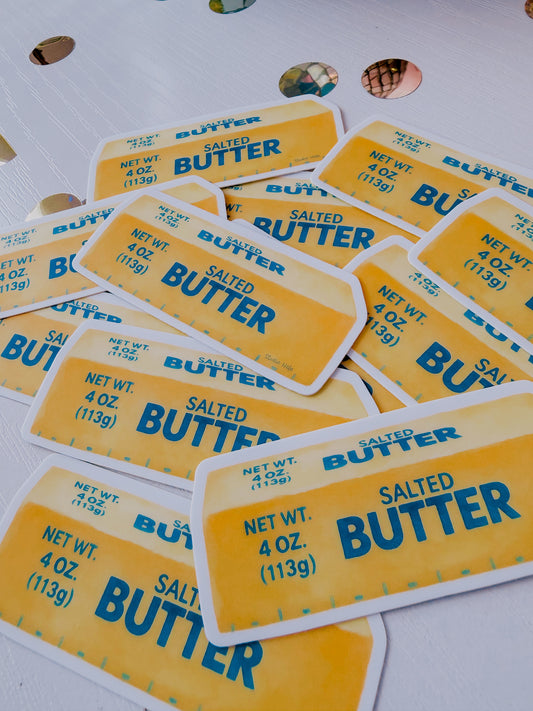 Salted Butter • 3” Vinyl Sticker