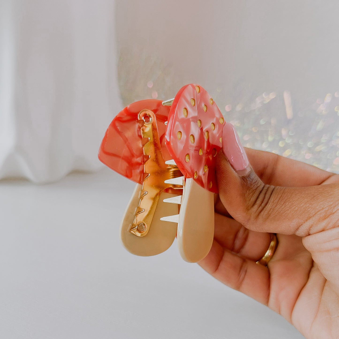 Mushroom Hair Clip