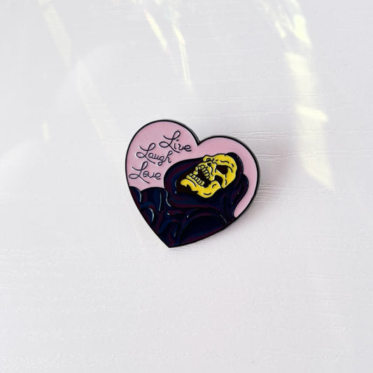 Live Laugh Love Enamel Pin