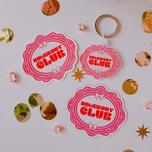 Homebody Club • 2” Acrylic Keychain