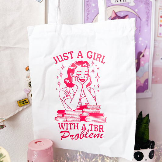 Just A Girl With a TBR Problem Tote Bag