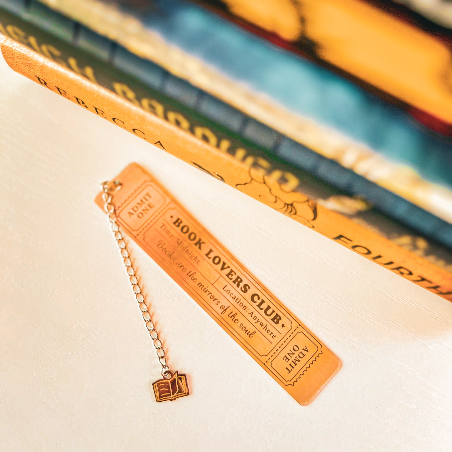 Book Lovers Club Metal Bookmark